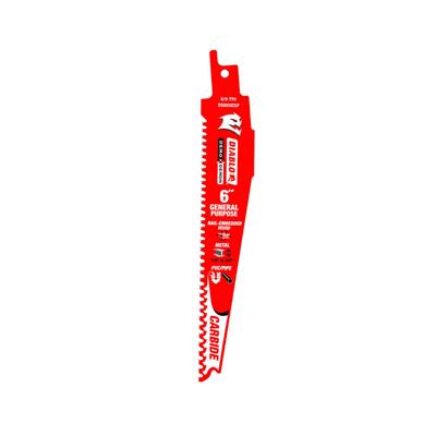 Freud Diablo DS0609CGP3 Demo Demon 6 in. 6/9-TPI Carbide-Tipped General Purpose Reciprocating Saw Blade (3-Pack)