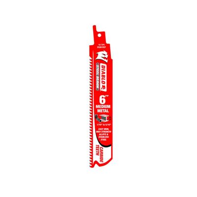 Freud Diablo DS0610CF3 Steel Demon 6 in. 10-TPI Carbide-Tipped Medium Metal Cutting Reciprocating Saw Blade (3-Pack)