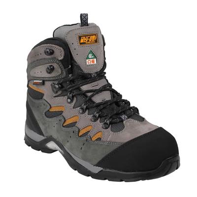 DuraDrive Men's CSA HUNTINGTON 6 in. Gray Steel Toe Nubuck Waterproof Work Boots