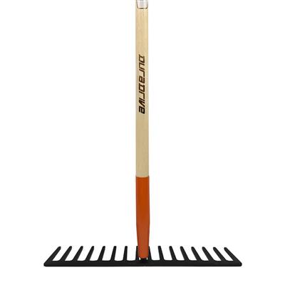 DuraDrive 60 in. 16-Tine Wood Handle Extra Heavy Duty Rake