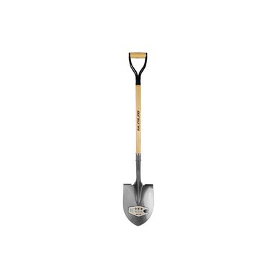 DuraDrive 35 in. Ash Wood D-Handle Round Point Shovel