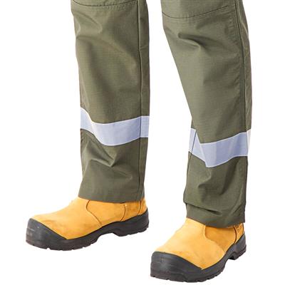 DuraDrive Men's Moss Green Hi-Vis Ripstop Carpenter Work Pants