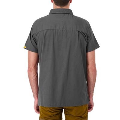DuraDrive Men's Dark Grey Short Sleeve Ripstop Work Shirt
