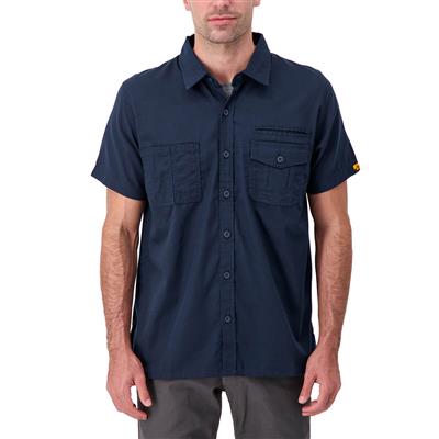 DuraDrive Men's Navy Short Sleeve Ripstop Work Shirt