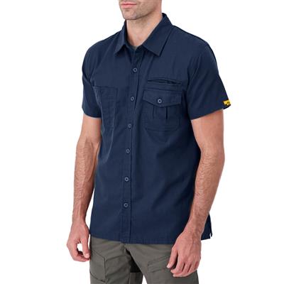 DuraDrive Men's Navy Short Sleeve Ripstop Work Shirt