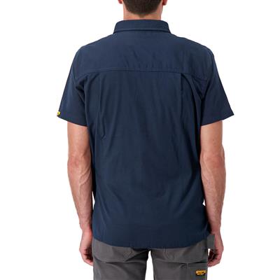 DuraDrive Men's Navy Short Sleeve Ripstop Work Shirt