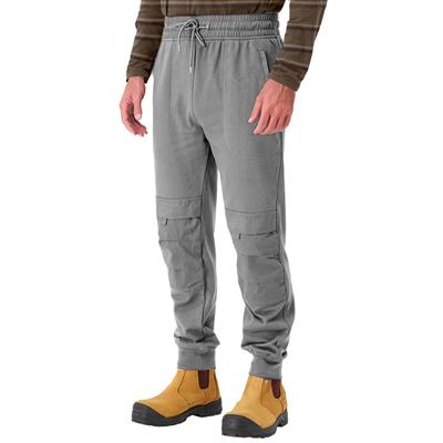 DuraDrive Men's VAGABOND Grey Jogger Work Pants with Knee-Pad Pockets