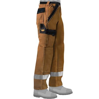 DuraDrive Men's TRADESMAN British Tan Hi-Vis Two Tone Work Pants