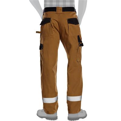 DuraDrive Men's TRADESMAN British Tan Hi-Vis Two Tone Work Pants