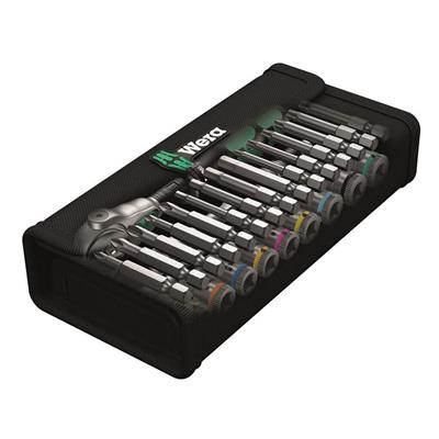 Wera 05004016001 8100 SA 6 Zyklop 1/4 in. Drive Metric Speed Ratchet Set (28-Piece)