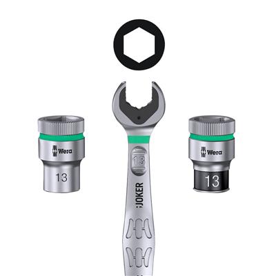 Wera 05004016001 8100 SA 6 Zyklop 1/4 in. Drive Metric Speed Ratchet Set (28-Piece)