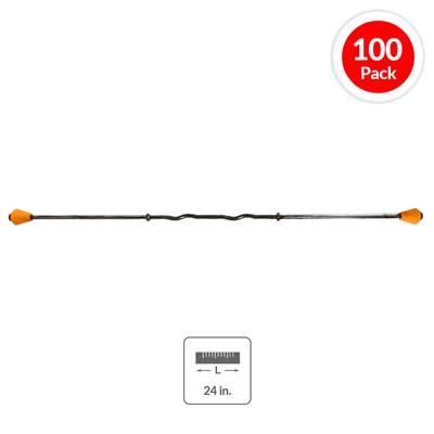 DuraDrive 24 in. Standard Long End Snap Ties with Plastic Cones (100-Box)