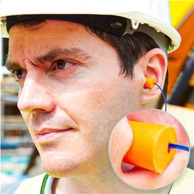 DuraDrive Orange Disposable Corded Foam Earplug with 32 dB NRR (100-Pair)