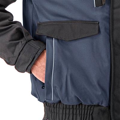 DuraDrive Men's TRADESMAN Navy and Black Two Tone Hooded Jacket