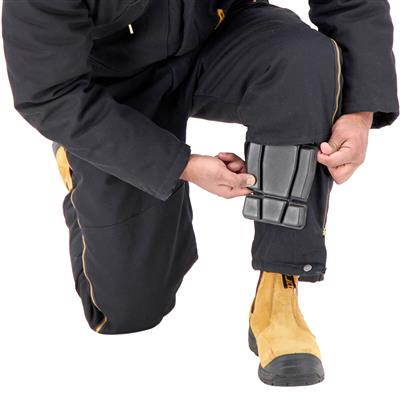 DuraDrive Men's Black Cotton Canvas Insulated Coverall