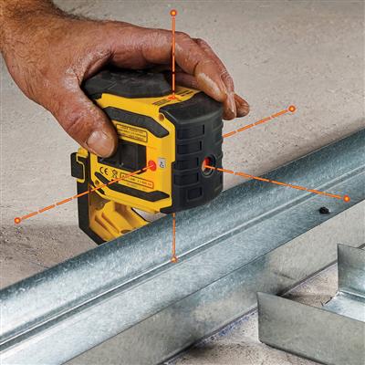STABILA LA-5P-G Green Beam Self-Leveling 5-Point Layout Laser Kit
