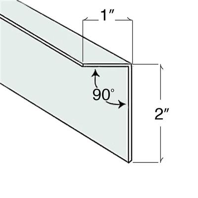 DuraDrive D700 1 in. x 2 in. x 10 ft. 25-Gauge 90-Degree Angled Metal Framing Trim