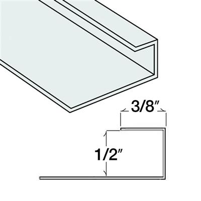 DuraDrive D400 1/2 in. x 10 ft. 18-Gauge Angled Metal J-Shaped Framing Trim