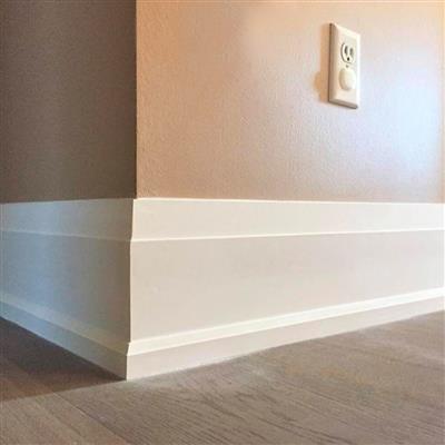 Taiga T158E 3/4 in. x 3-1/2 in. Primed MDF Step Bevel Casing