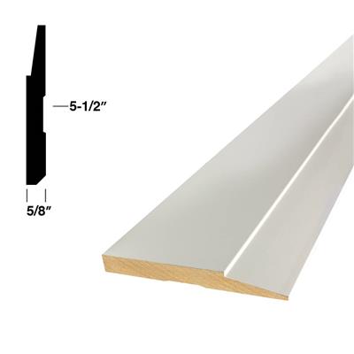 Taiga T273E 5/8 in. x 5-1/2 in. Primed MDF Step Bevel Base