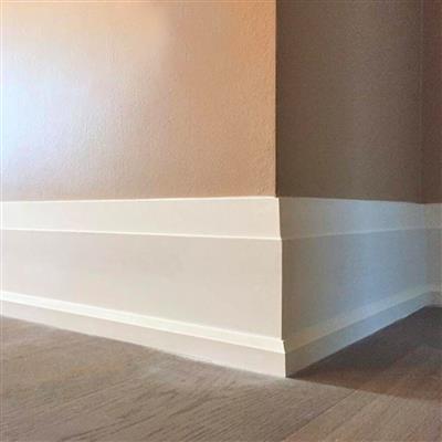 Taiga T394E 3/8 in. x 1-3/8 in. Primed MDF Step Bevel Shoe