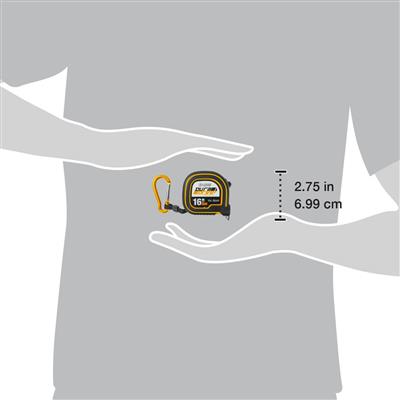 DuraDrive 16 ft./5m Imperial/Metric EZ-Read Magnetic Double Side Dual Hook Tape Measure