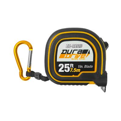 DuraDrive 25 ft./7.5m Imperial/Metric EZ-Read Magnetic Double Side Dual Hook Tape Measure