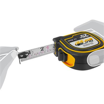 DuraDrive 25 ft. Imperial EZ-Read Magnetic Double Side Dual Hook Tape Measure