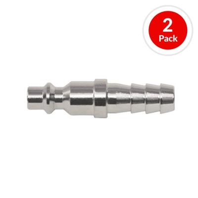 DuraDrive MP30H-2 3/8 in. Zinc-Coated Barbed Quick-Connect Coupler Air Hose Fitting (2-Pack)