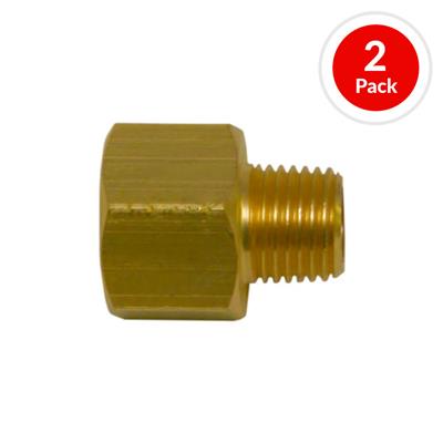 DuraDrive P6122 3/8 in. Female x 1/4 in. Male Brass Coupler Air Hose Fitting (2-Pack)