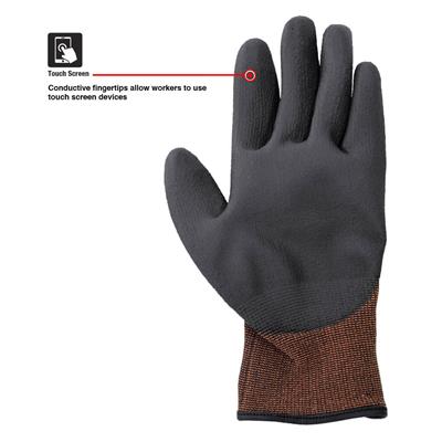 DuraDrive Black SHADE PU Palm Dipped Touch-Screen Work Gloves