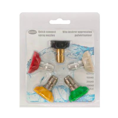 BUDDY 83040 Pressure Washer Quick Connect Nozzle Set (5-Piece)