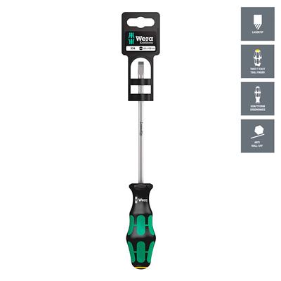Wera 05100030001 334 SB Kraftform Plus 1.2 x 6.5 x 150mm Slotted Drive Screwdriver