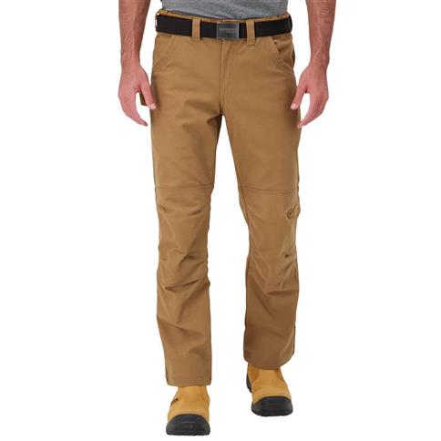 DuraDrive Men's EASY RIDER Khaki Relaxed Fit Water Repellent Brush Duck Cotton Work Pants