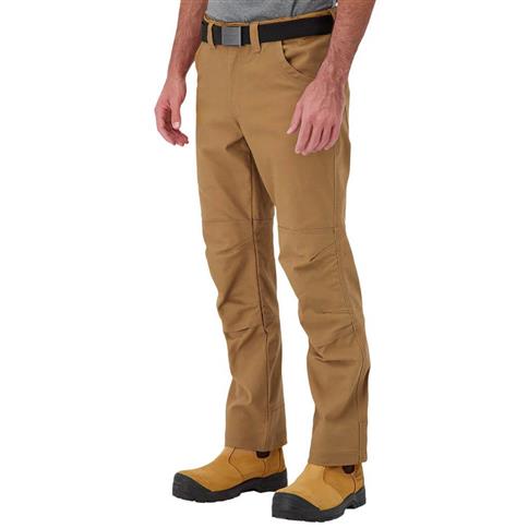DuraDrive Men's EASY RIDER Khaki Relaxed Fit Water Repellent Brush Duck Cotton Work Pants