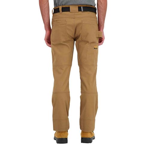 DuraDrive Men's EASY RIDER Khaki Relaxed Fit Water Repellent Brush Duck Cotton Work Pants