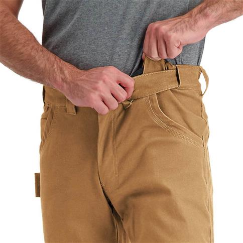 DuraDrive Men's EASY RIDER Khaki Relaxed Fit Water Repellent Brush Duck Cotton Work Pants