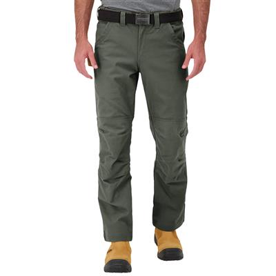 DuraDrive Men's EASY RIDER Moss Green Relaxed Fit Water Repellent Brush Duck Cotton Work Pants