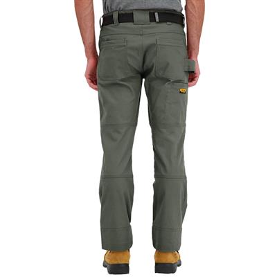 DuraDrive Men's EASY RIDER Moss Green Relaxed Fit Water Repellent Brush Duck Cotton Work Pants