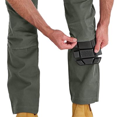 DuraDrive Men's EASY RIDER Moss Green Relaxed Fit Water Repellent Brush Duck Cotton Work Pants