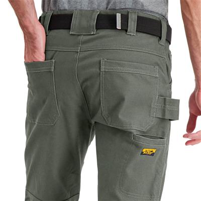 DuraDrive Men's EASY RIDER Moss Green Relaxed Fit Water Repellent Brush Duck Cotton Work Pants