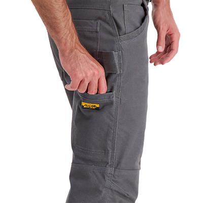 DuraDrive Men's EASY RIDER Grey Relaxed Fit Water Repellent Brush Duck Cotton Work Pants