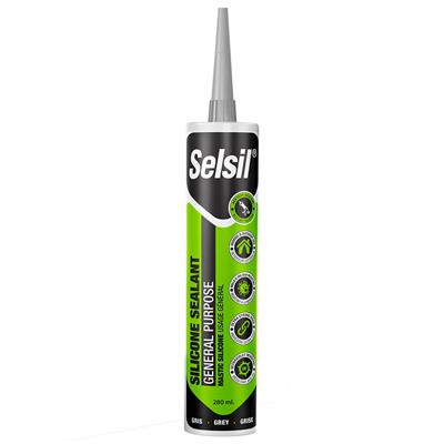 Selsil 280mL Grey General Purpose Silicone Sealant