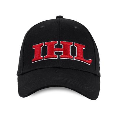 IHL 28782 Black One Size Baseball Cap with Velcro Closure