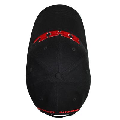 IHL 28782 Black One Size Baseball Cap with Velcro Closure