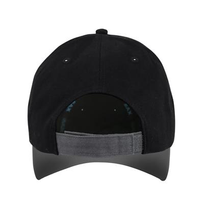 SAX 28786 Two Tone Black & Grey Baseball Cap with Adjustable Closure