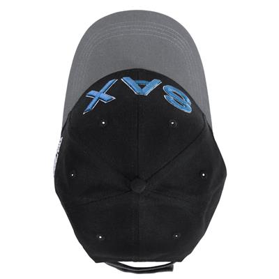 SAX 28786 Two Tone Black & Grey Baseball Cap with Adjustable Closure