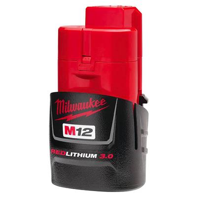 Milwaukee 48-11-2430 12-Volt 3.0-Ah M12 REDLITHIUM Compact Lithium-Ion Battery