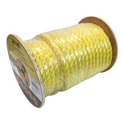 DuraDrive 3/4 in. x 125 ft. Polypropylene 3-Strand Twist Yellow Rope