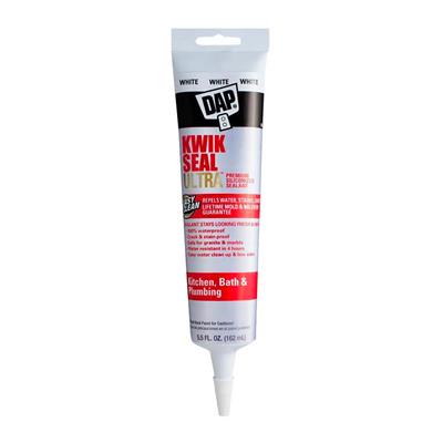 DAP 74823 162mL KWIK SEAL ULTRA White Kitchen, Bath and Plumbing Siliconized Sealant